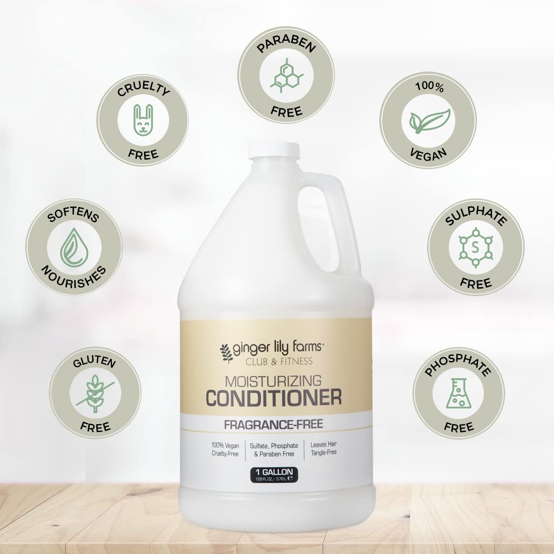 Ginger Lily Farms vegan cruelty-free logo for ethical hair care