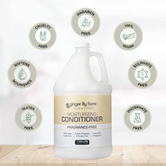 Ginger Lily Farms vegan cruelty-free logo for ethical hair care