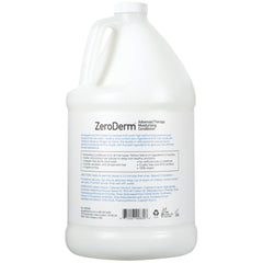 Ginger Lily Farms ZeroDerm label close-up highlighting vegan, cruelty-free formulation.