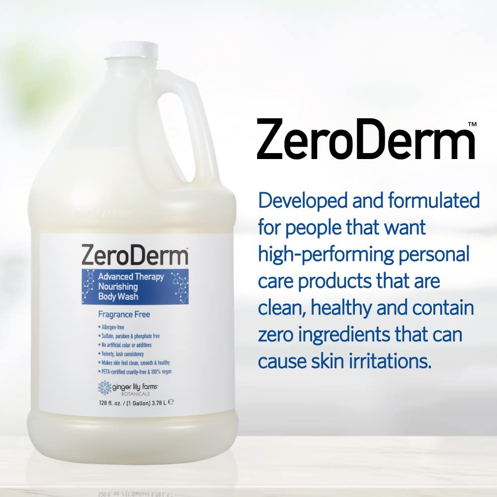 Ginger Lily Farms ZeroDerm moisture barrier focus image suggesting gentle skin support.