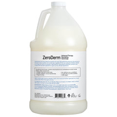 Ginger Lily Farms ZeroDerm hand soap refill label close-up shows fragrance-free formula.