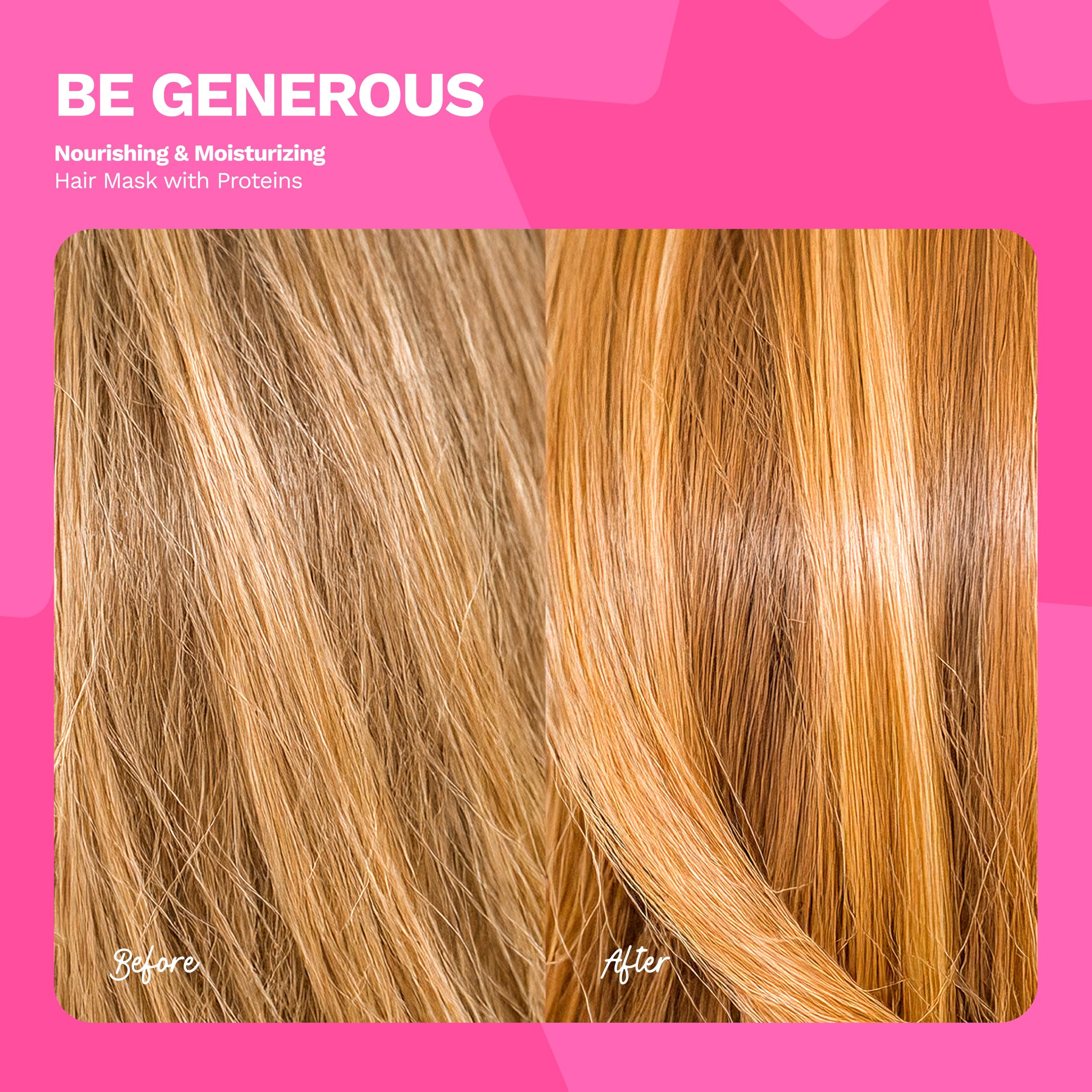 Ginger Milk Deep Repair Mask curly hair after use shows defined softness
