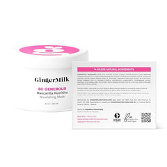 Ginger Milk Deep Repair Mask jar closeup highlights creamy texture for hair care