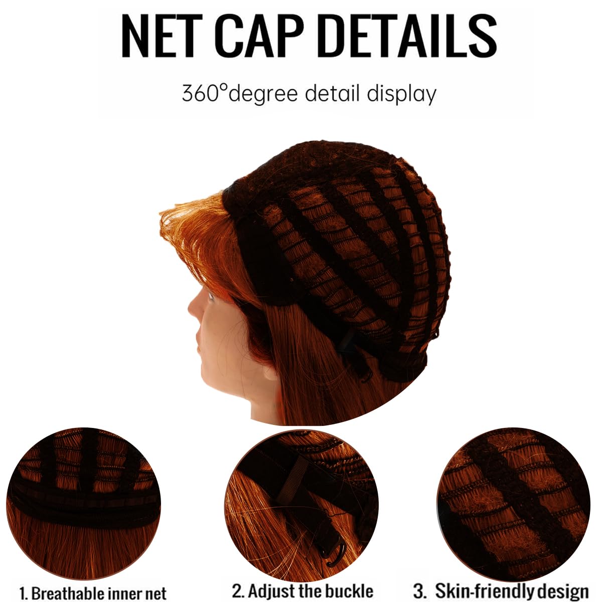 Ginger mullet wig Joe Dirt style for costume-ready look.