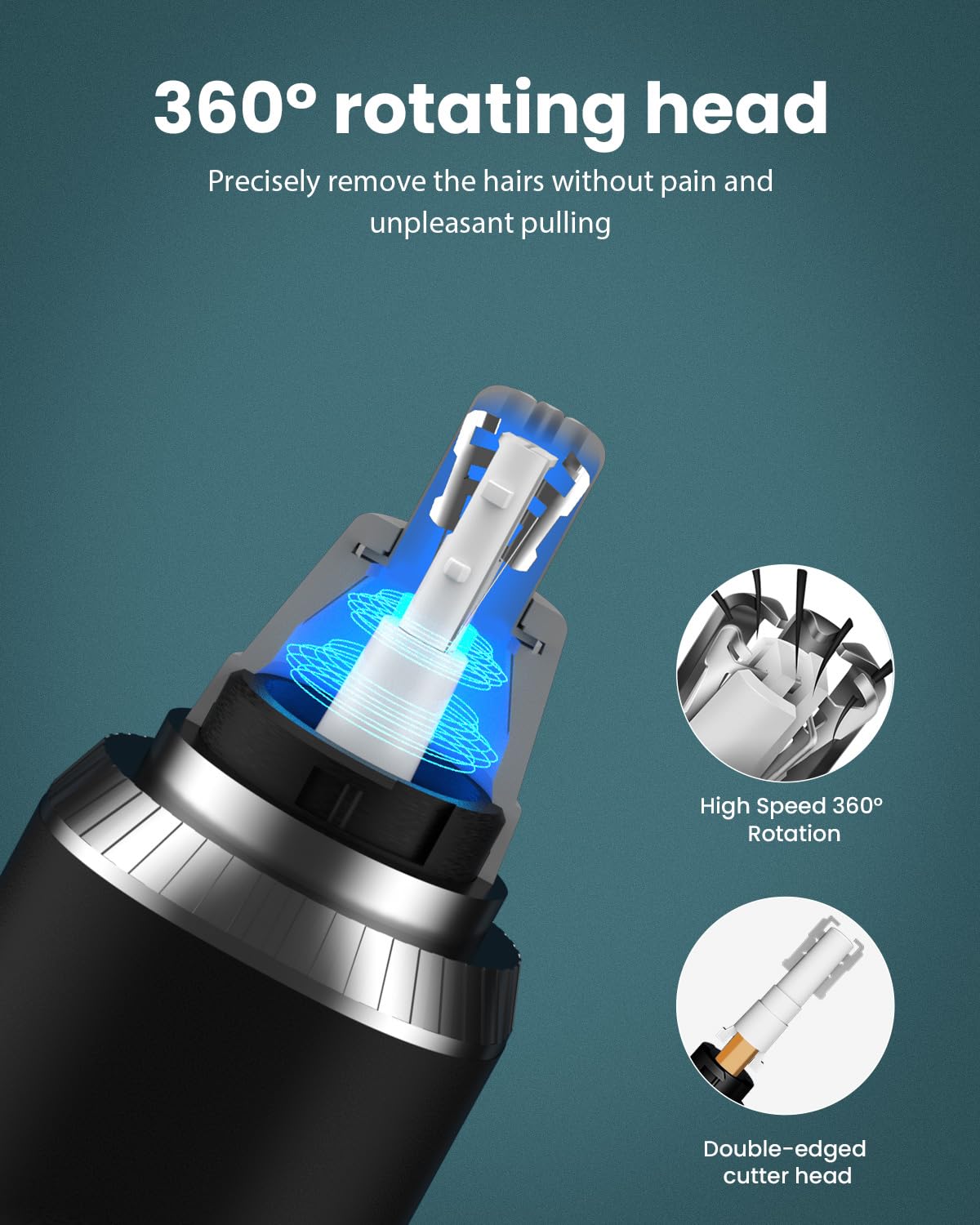 Ginity IPX7 waterproof body allows easy cleaning after use.
