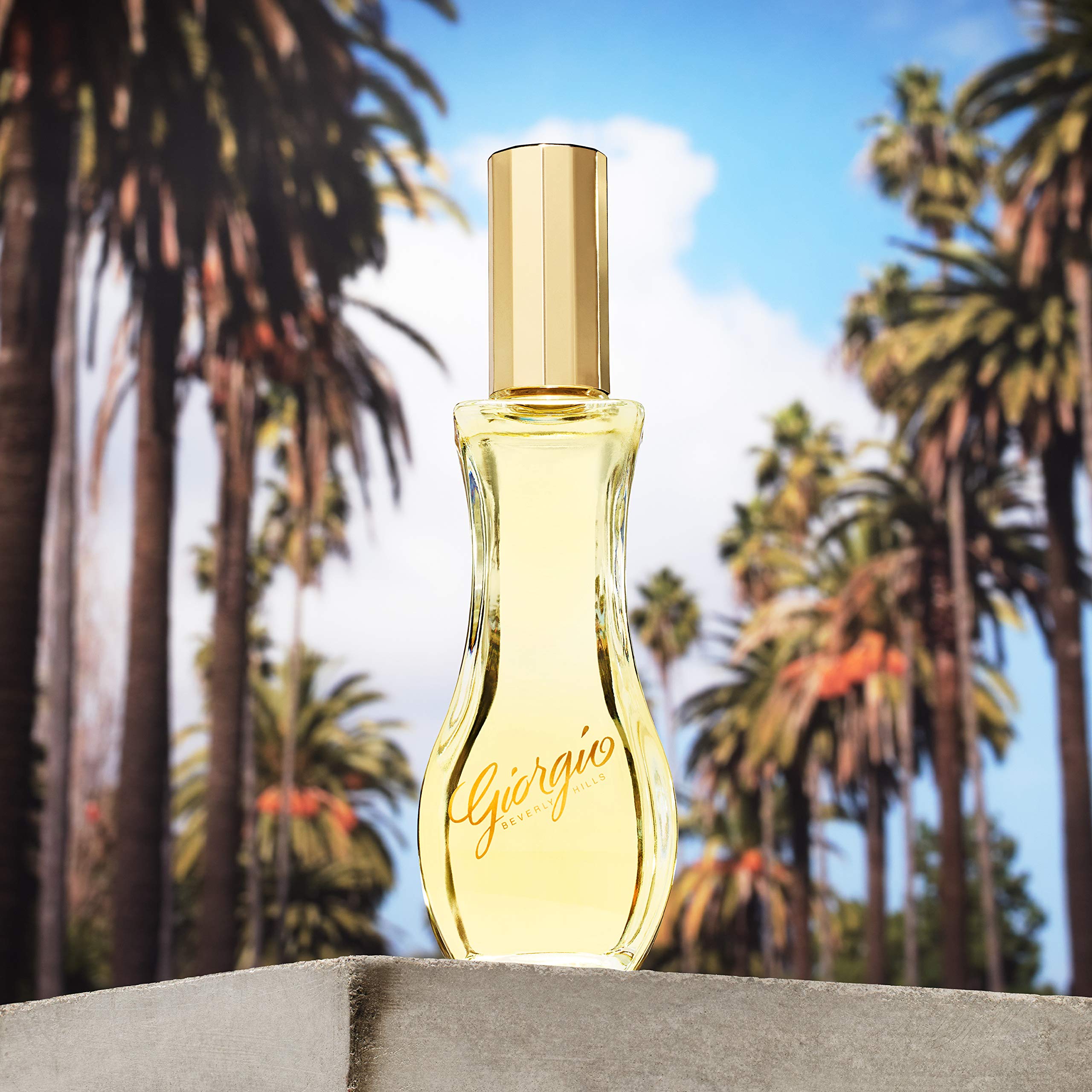 Giorgio Beverly Hills For Women on-skin swatch, reveals soft floral notes for daily wear.