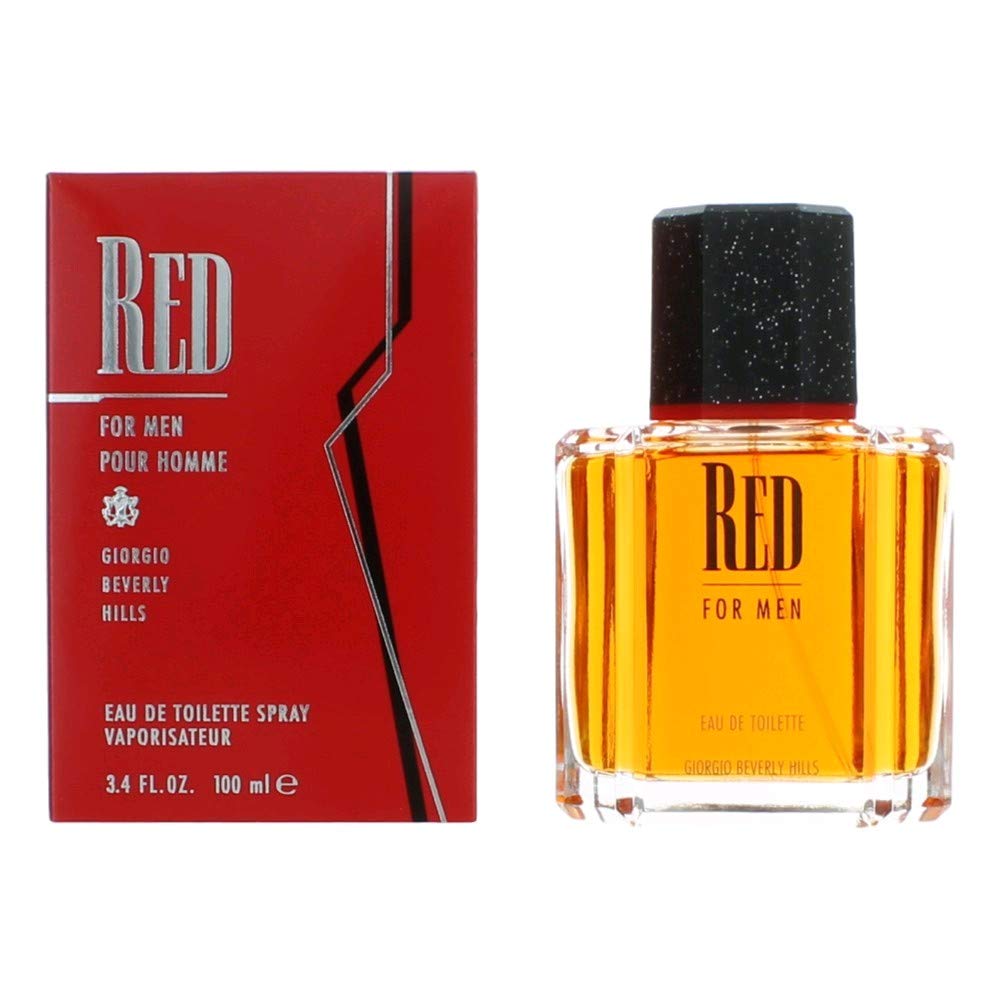 Giorgio Beverly Hills Red bottle for men, ideal for evening wear and confident presence.