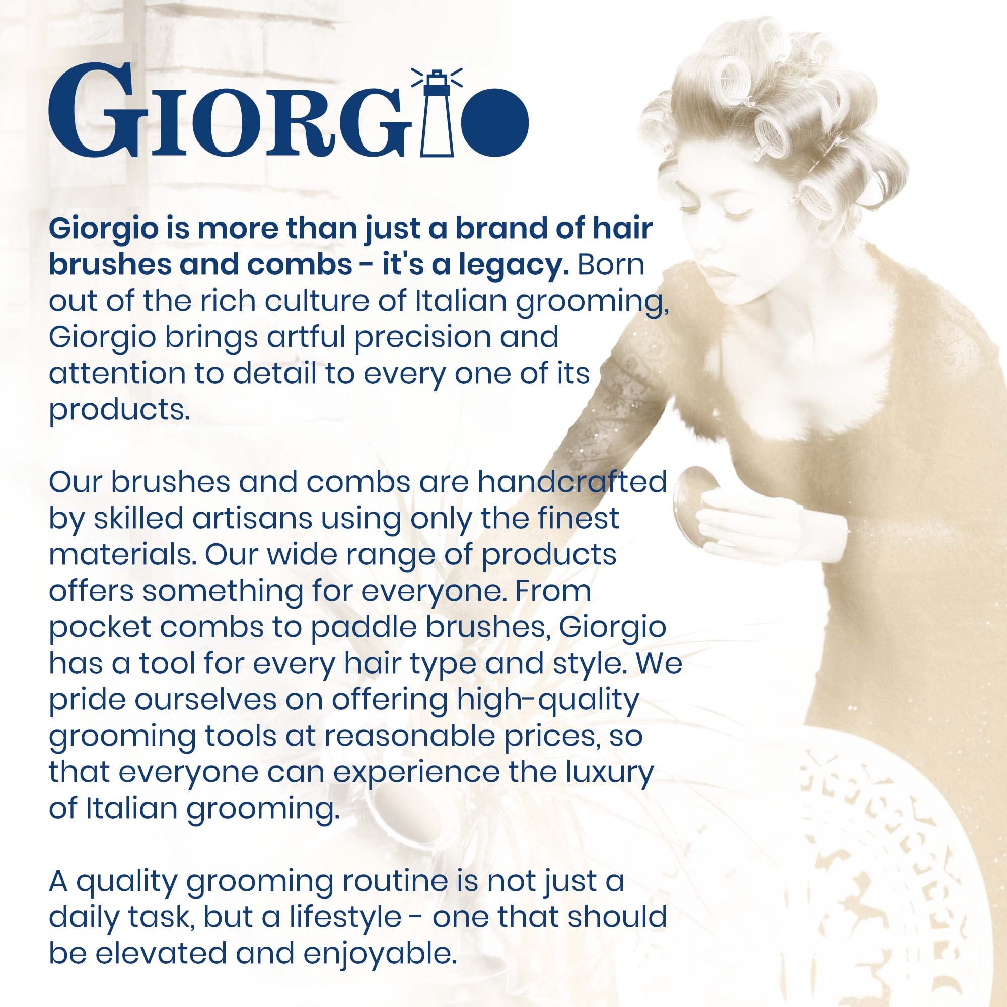 Giorgio G49 White Tokyo hand-polished finish reinforces premium feel.