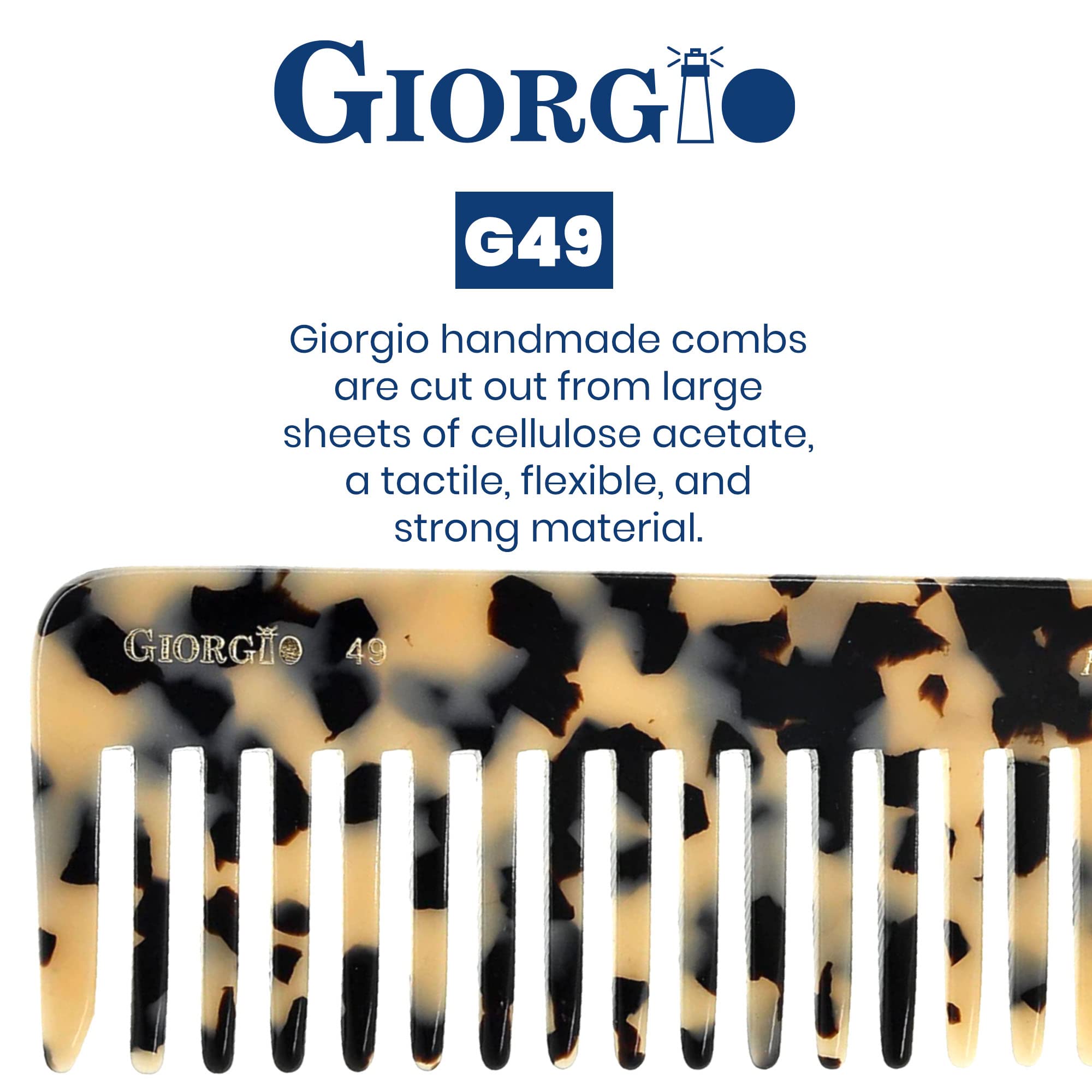 Giorgio G49 White Tokyo comb in shower to distribute conditioner evenly.