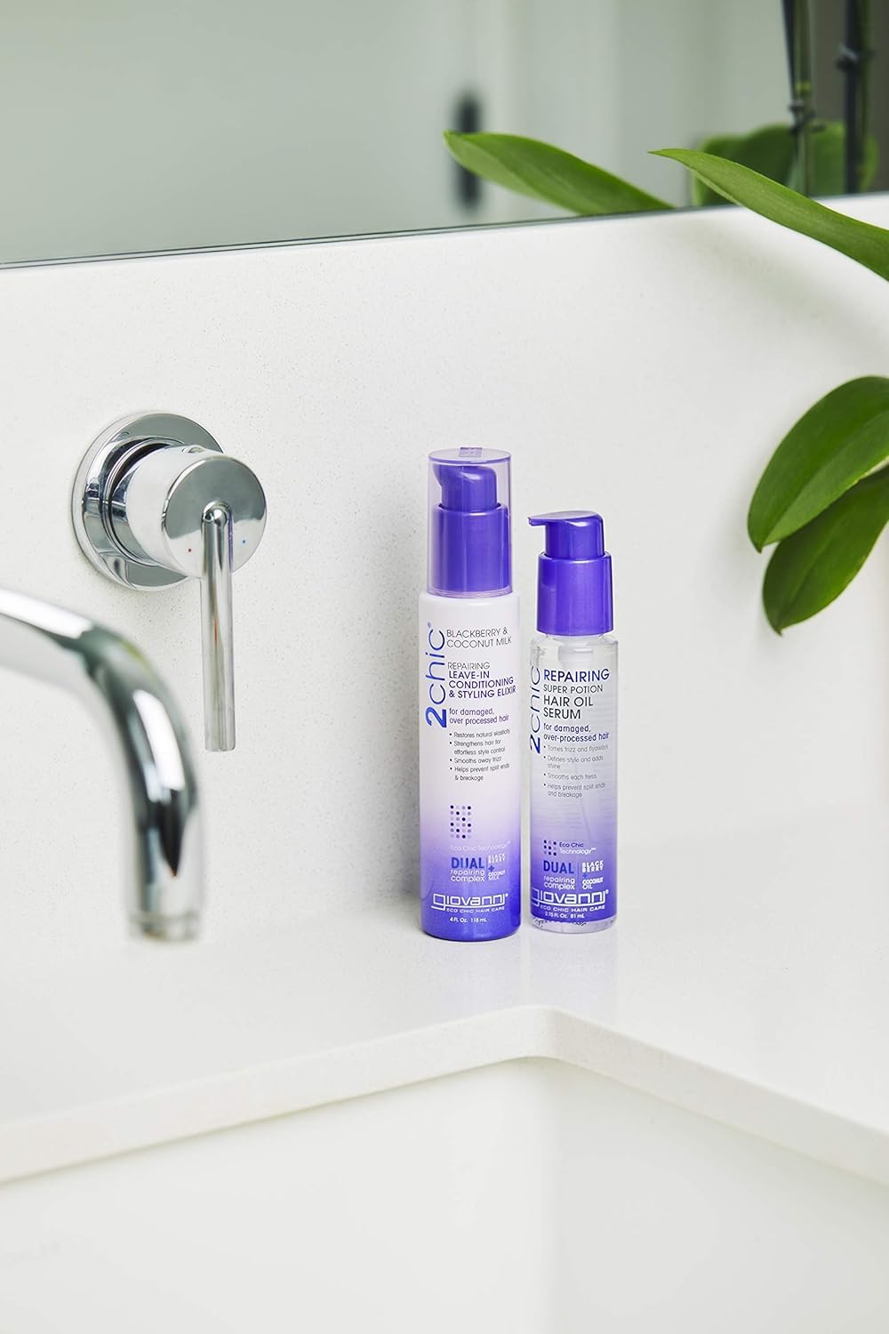 GIOVANNI 2chic elixir texture close-up—creamy conditioning texture.