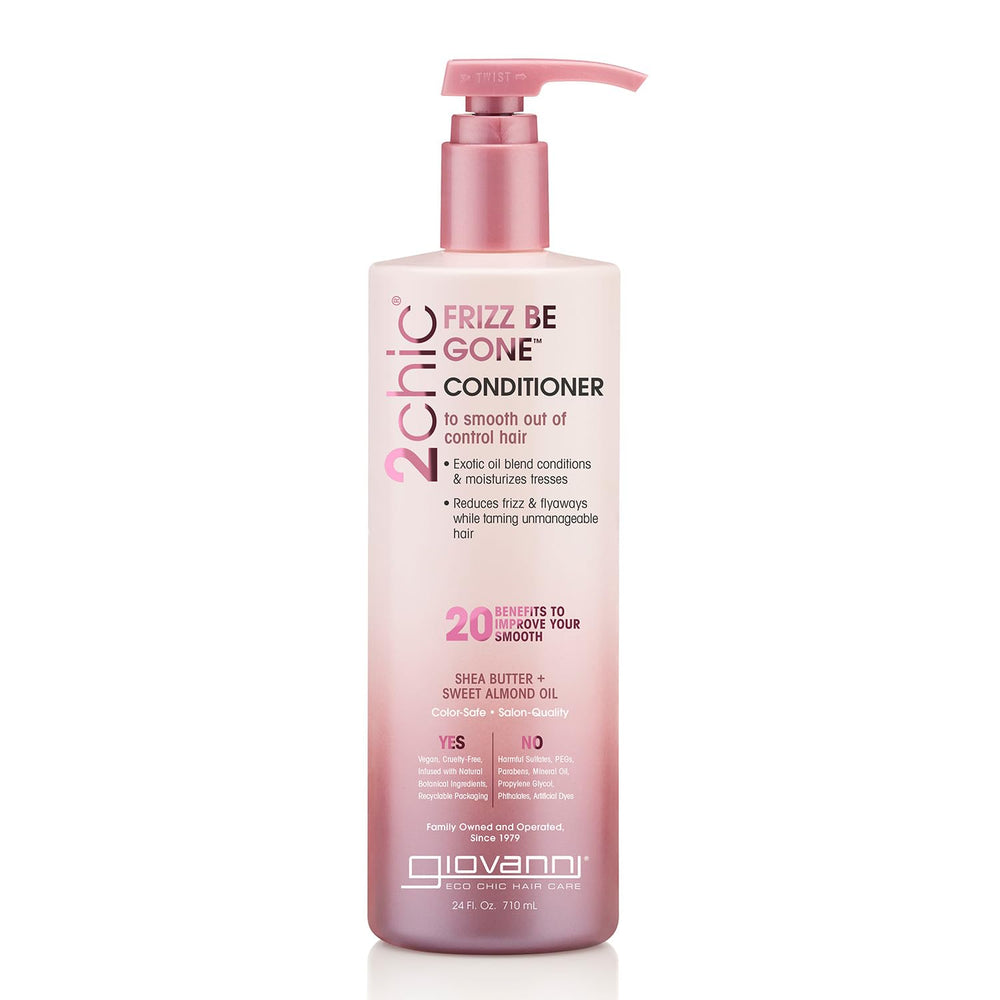 Giovanni 2chic Frizz Be Gone conditioner bottle for frizz control and color-safe hydration