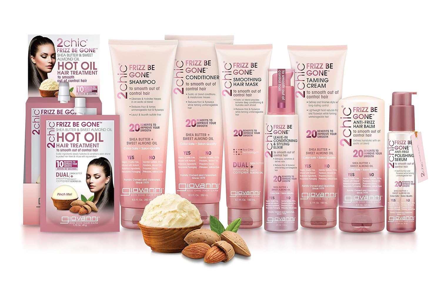 Premium Giovanni packaging reflects cruelty-free, eco-friendly formula from GIOVANNI.