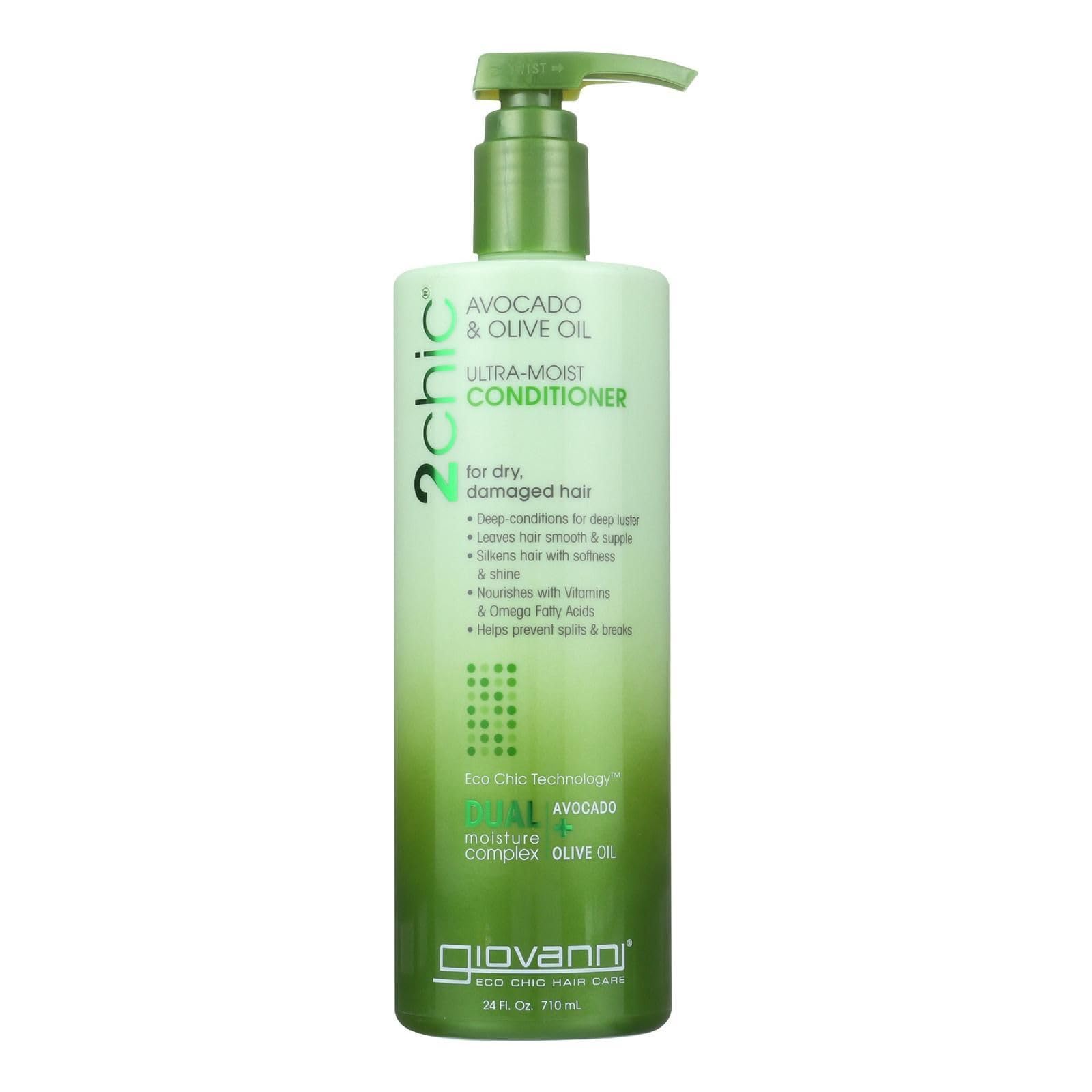 Giovanni 2chic Ultra-Moist Conditioner avocado-olive-oil bottle for added hydration
