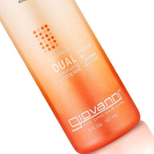 Giovanni 2chic Ultra-Volume Leave-In dual-volumizing formula bottle demonstrates hair boosting potential