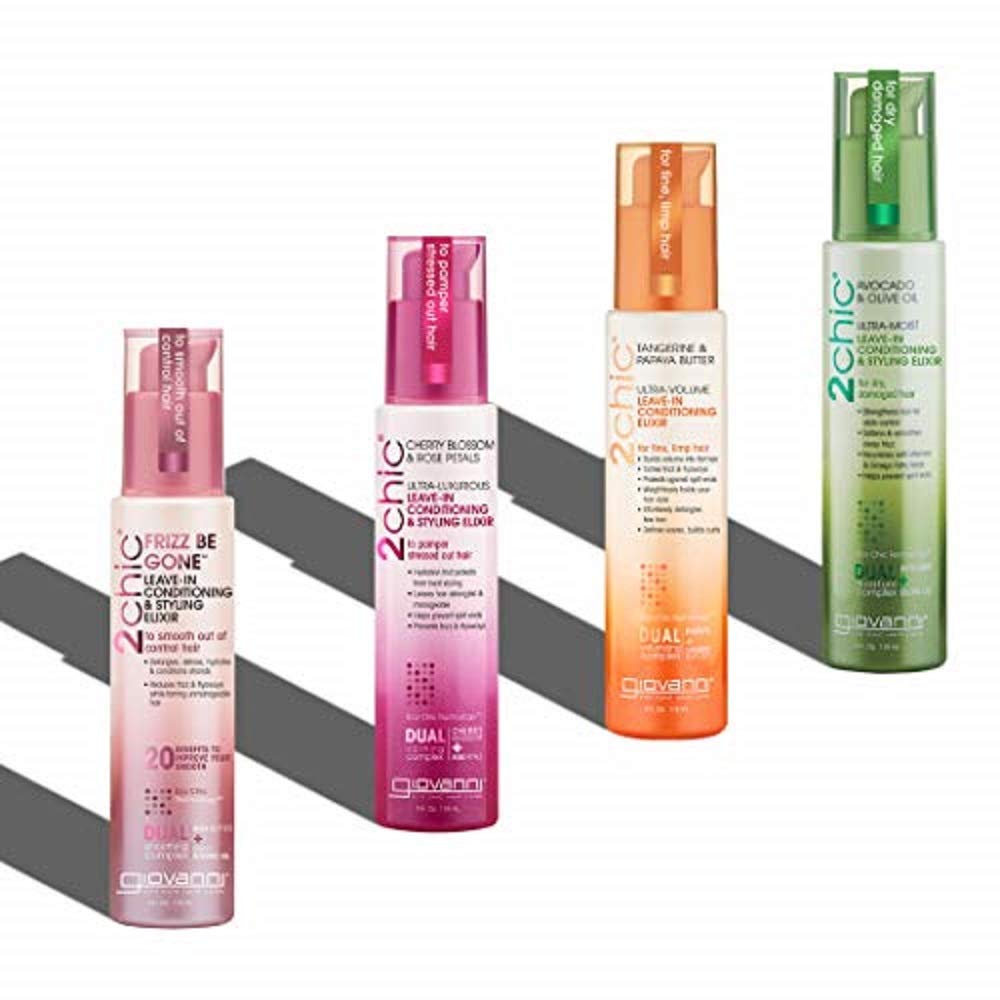 Giovanni 2chic Ultra-Volume Leave-In waves-curls shot suggests defined texture