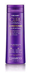 GIOVANNI Curl Defining Conditioner bottle shows defined curls and hydration