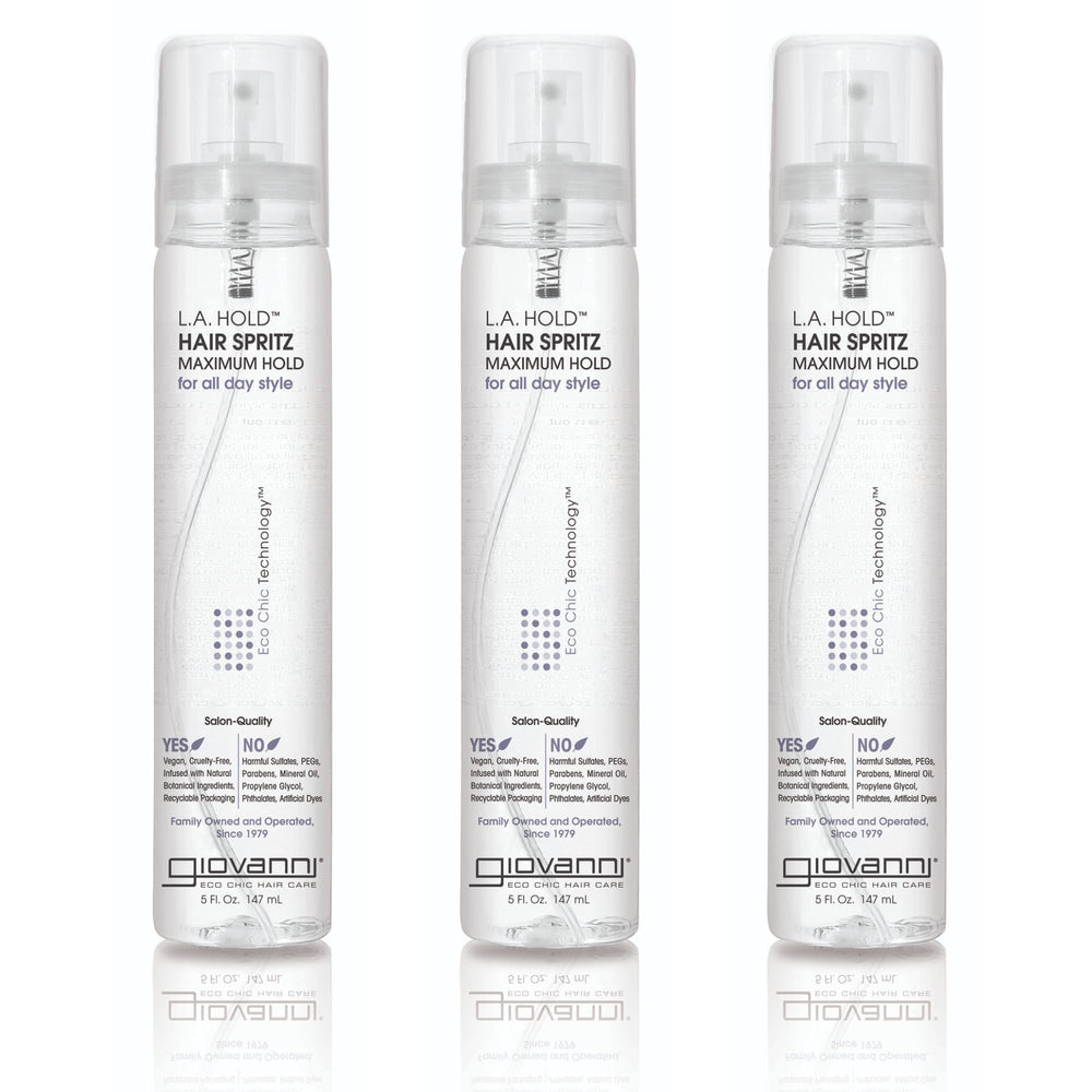 GIOVANNI L.A. Hold Hair Spritz finished style with shine and control