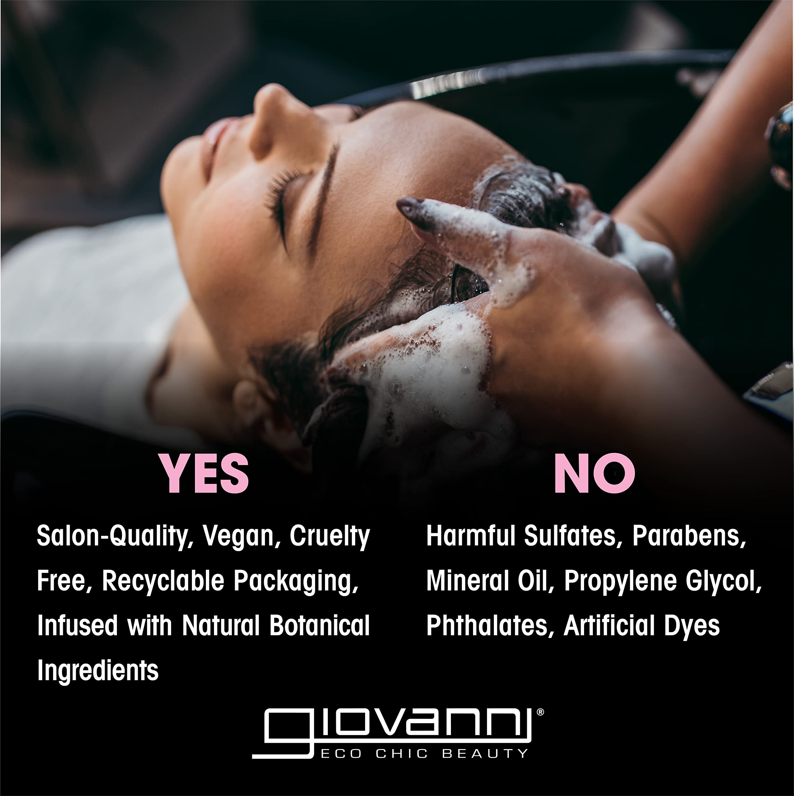 GIOVANNI L.A. Hold Hair Spritz aerosol-free-pump offers precise, non-mist spray control.