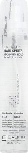 GIOVANNI L.A. Hold Spritz finished-look shows long-lasting shape without stiffness
