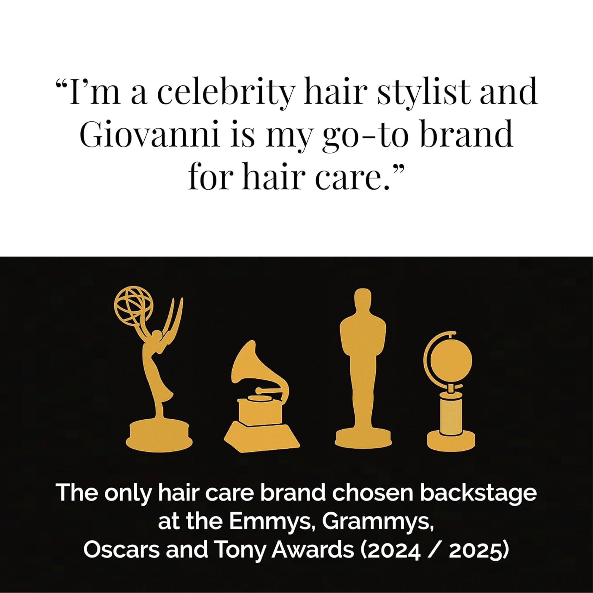 GIOVANNI LA Hold Styling Gel sleek finish for polished look.