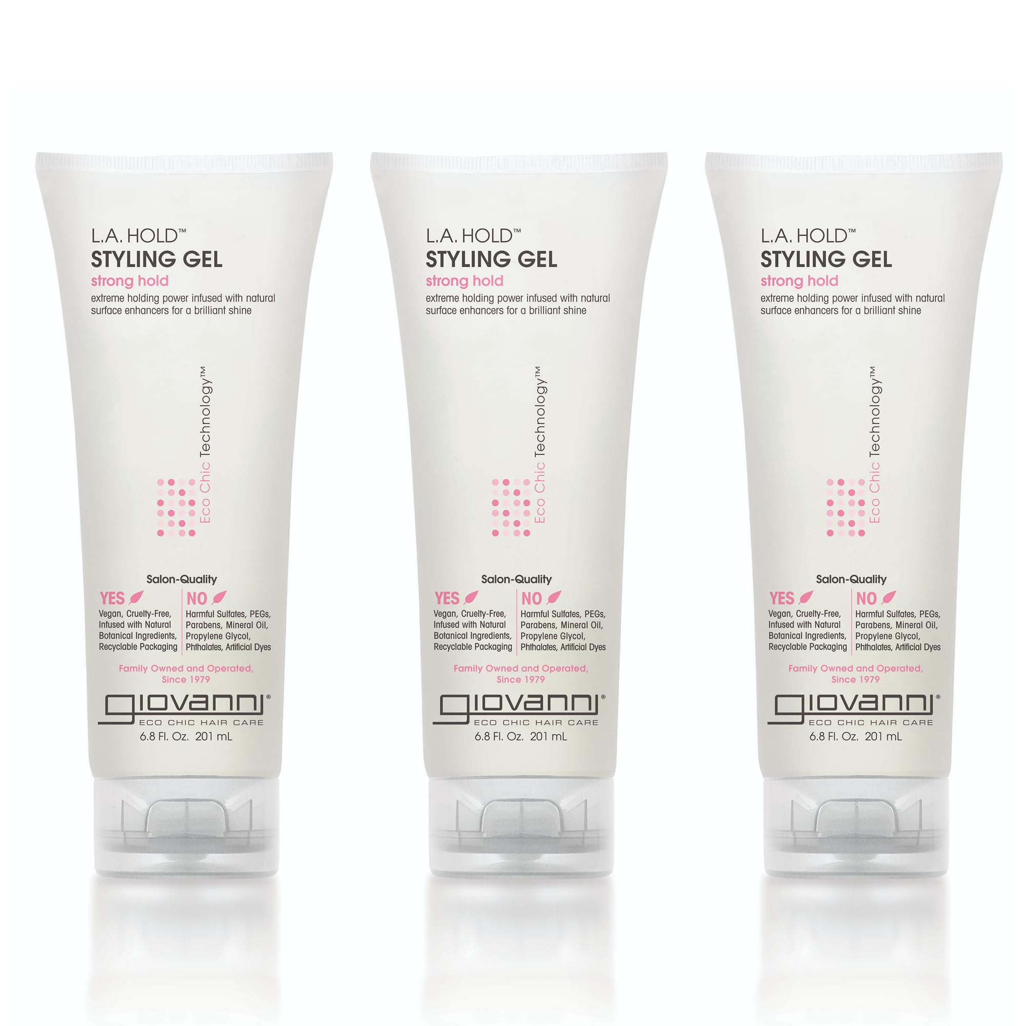 GIOVANNI LA Hold Styling Gel straight hair sleek hold.
