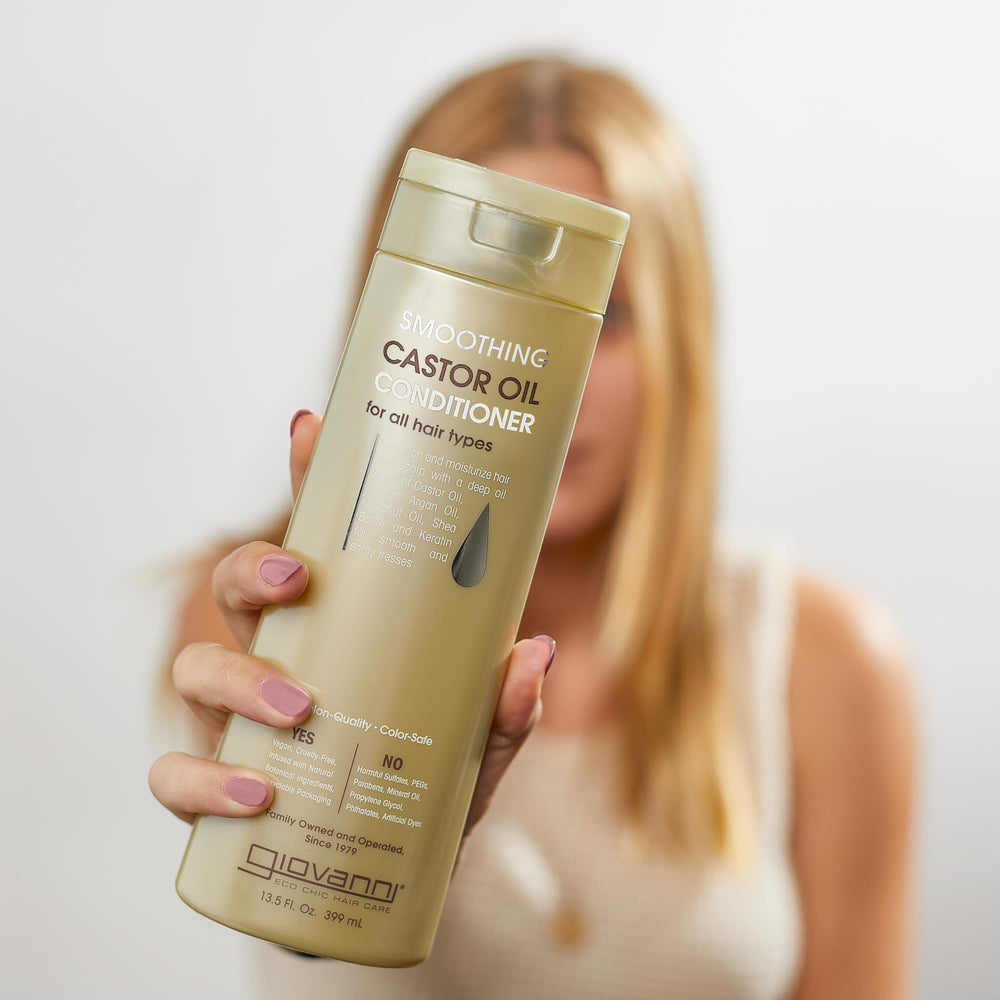 GIOVANNI packaging highlights vegan and cruelty-free care.