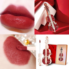Gireatick waterproof-durable-mist lipstick demonstrates smudge-proof performance.