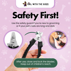 Girl With The Dogs pet nail clippers for large dogs—robust and sharp for efficient nails.