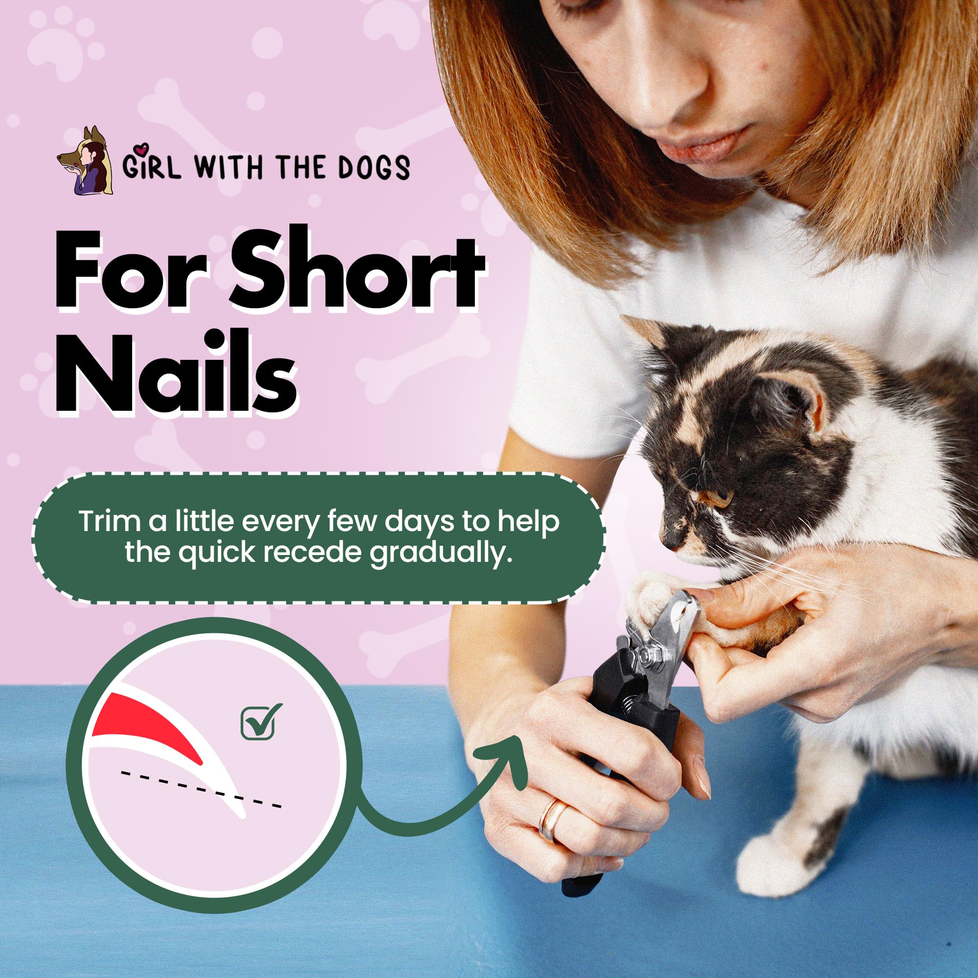 Girl With The Dogs pet nail clippers professional use—trusted by groomers for reliability.
