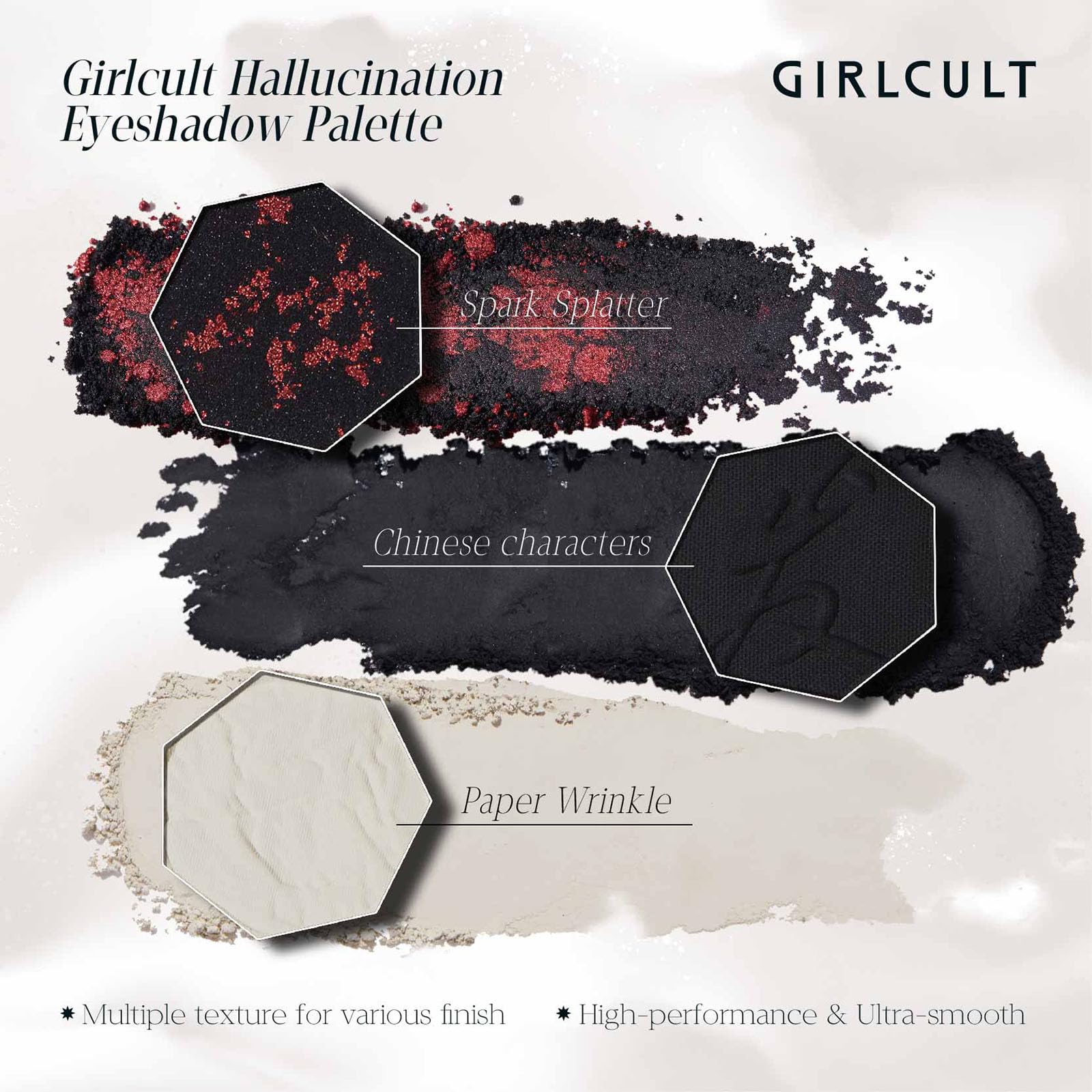 GIRLCULT waterproof crease-resistant formula keeps color intact all day.