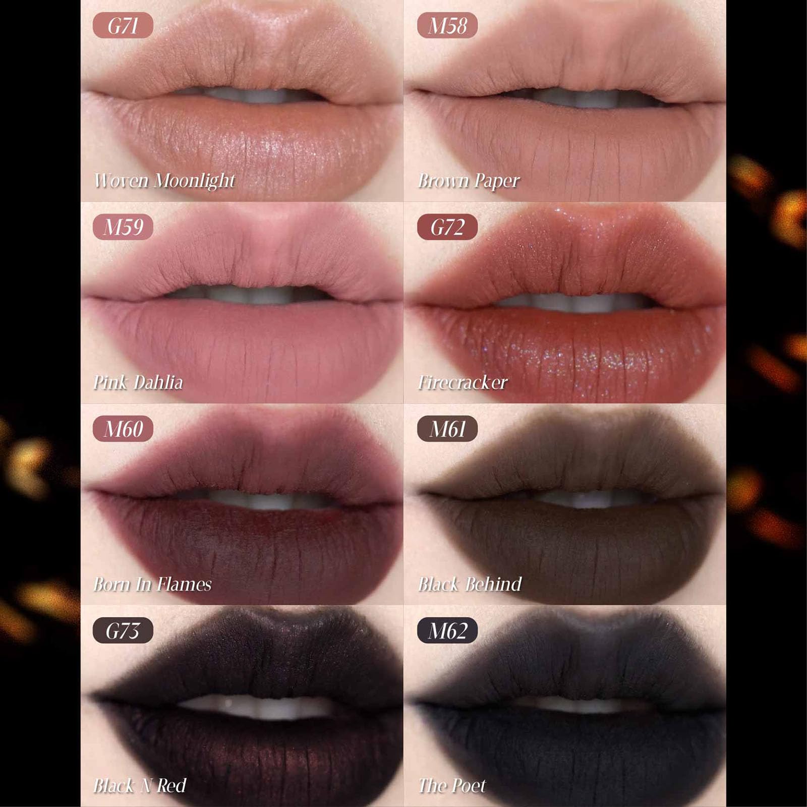 GIRLCULT Matte Lip Stain sparkle detail adds dimensional iridescence.