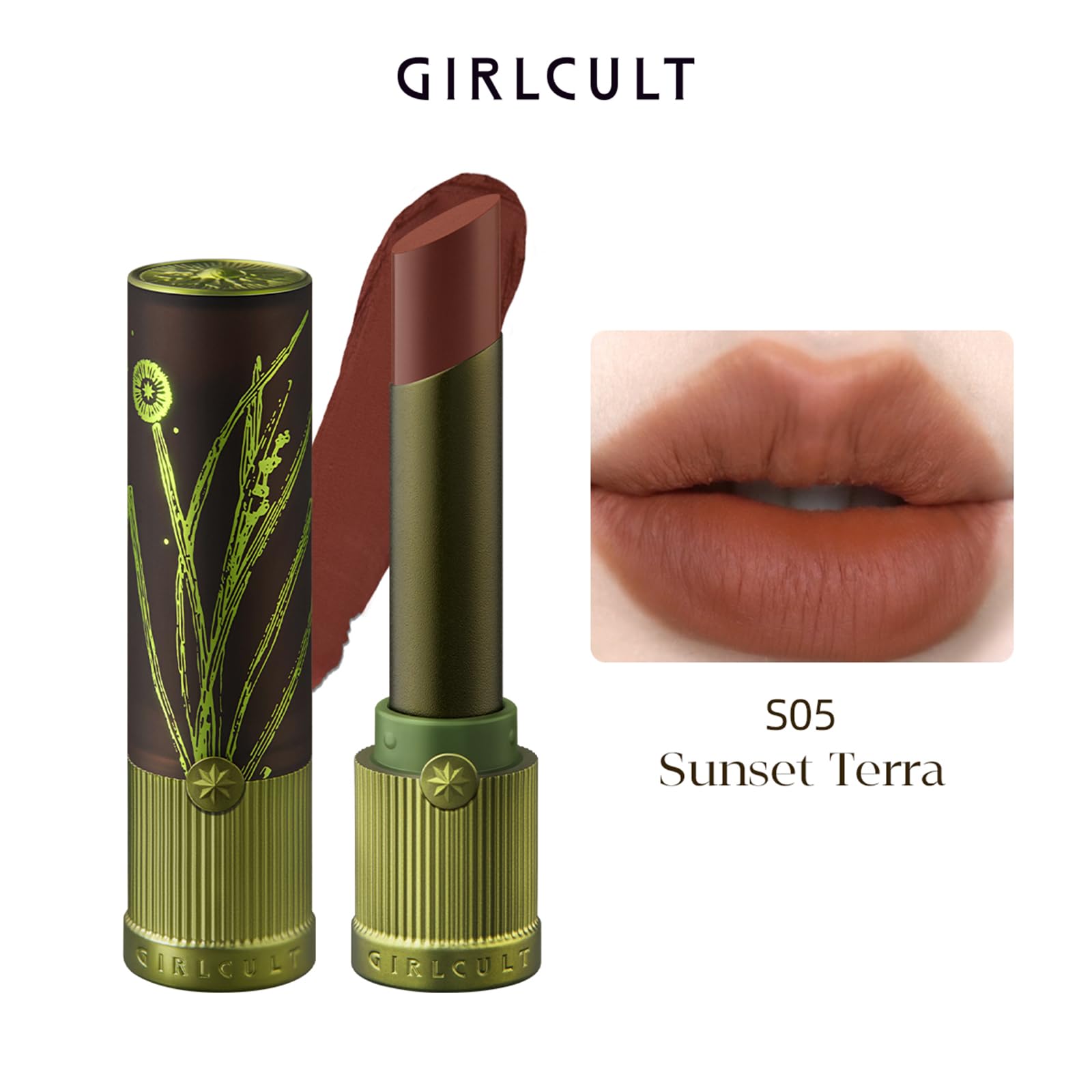 GIRLCULT Matte Lipstick S05 nourishing formula for comfortable lips