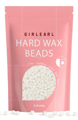 GIRLEARLE 1lb unscented wax beads in pack for at-home waxing.