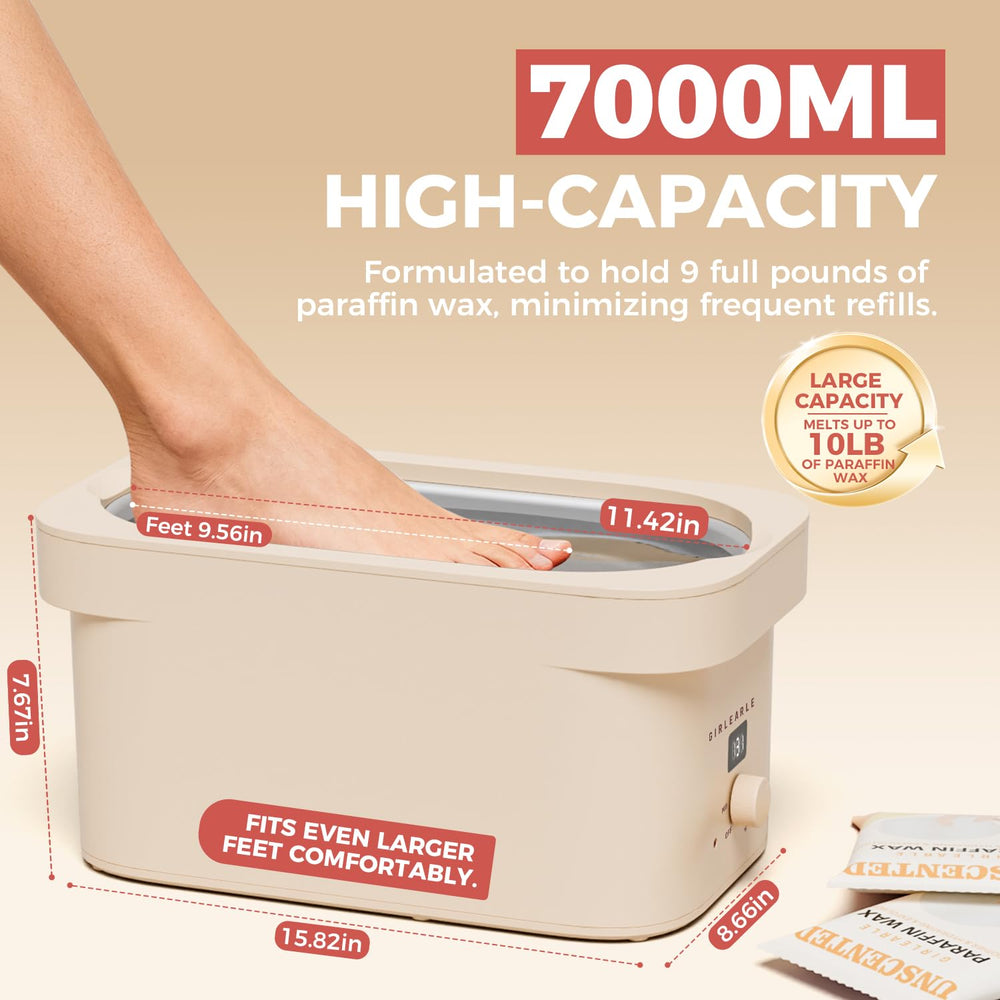 GIRLEARLE unscented wax refill, 4.4 lb for fragrance-free sessions.