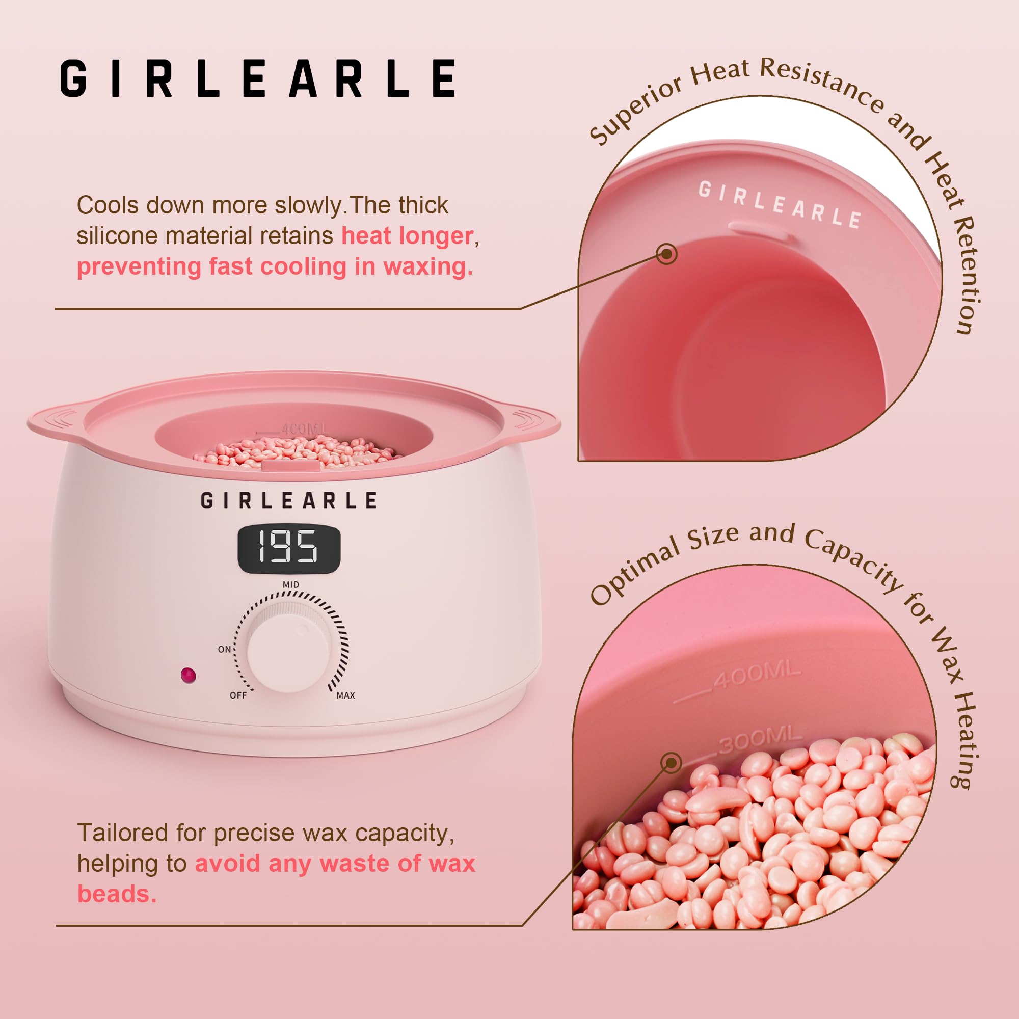 GIRLEARLE pre-wax spray prepping the skin for smoother sessions