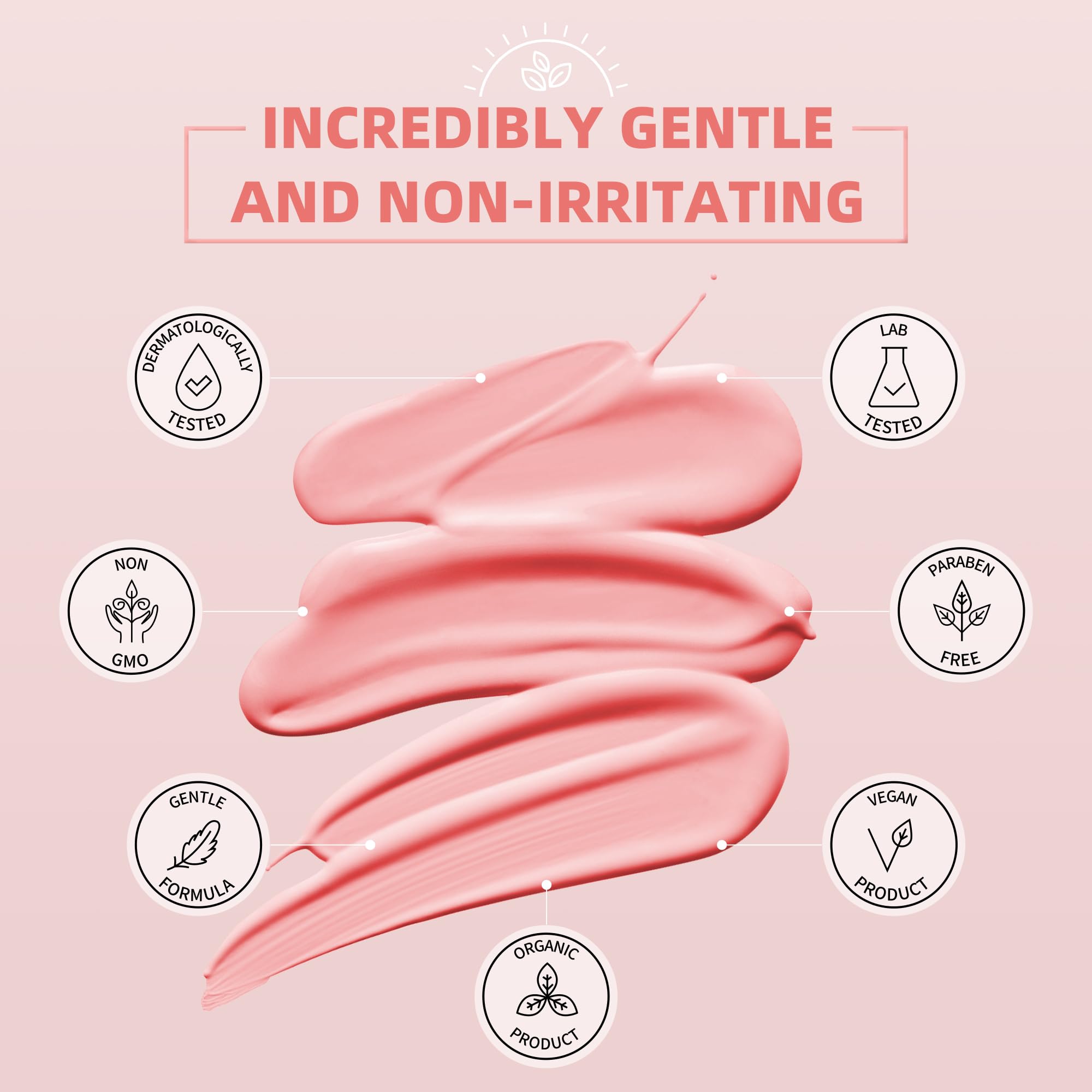 GIRLEARLE sensitive skin friendly wax highlighting gentle formulation and comfort.