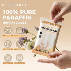 GIRLEARLE unscented formula closeup highlighting fragrance-free, spa-ready skin nourishment