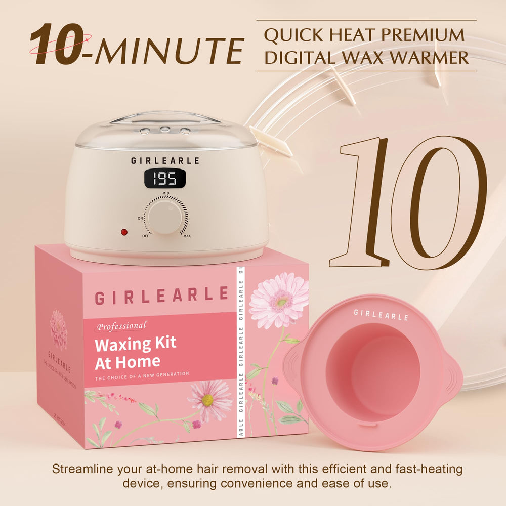 GIRLEARLE cream wax beads for smooth, efficient hair removal at home