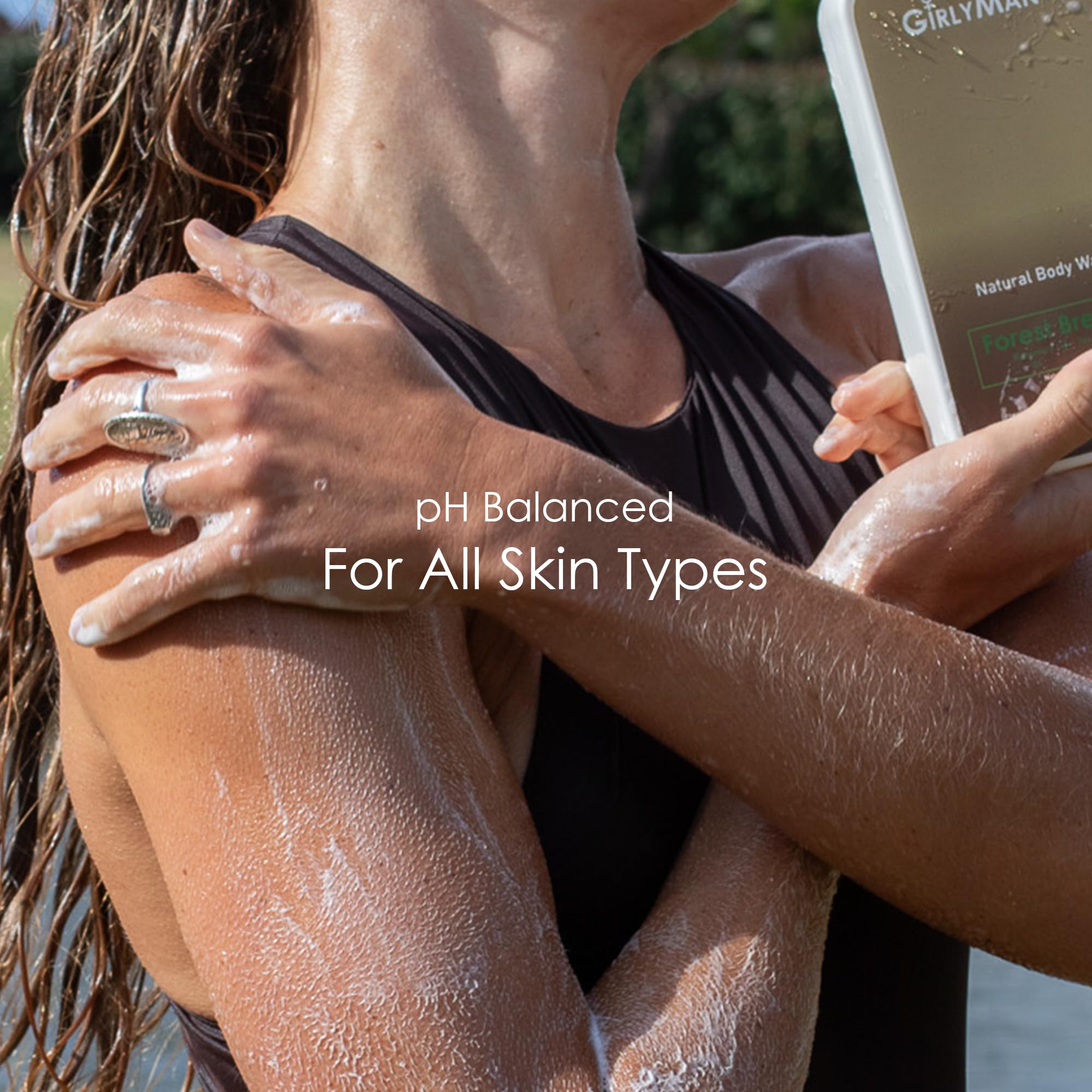 GirlyMan Natural Body Wash aloe leaf closeup demonstrates soothing, hydrating aloe benefits.