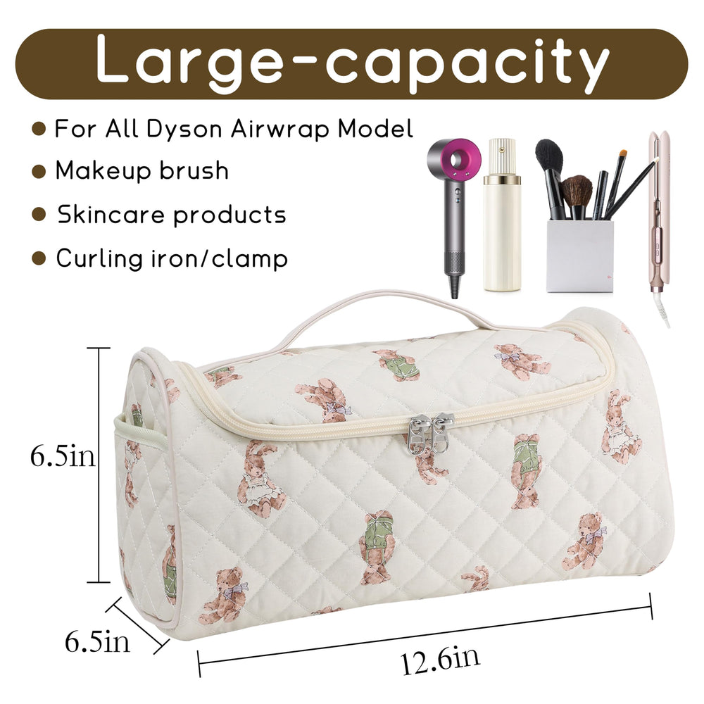 GISMTR travel case interior compartments protect delicate styling tools with padded dividers.