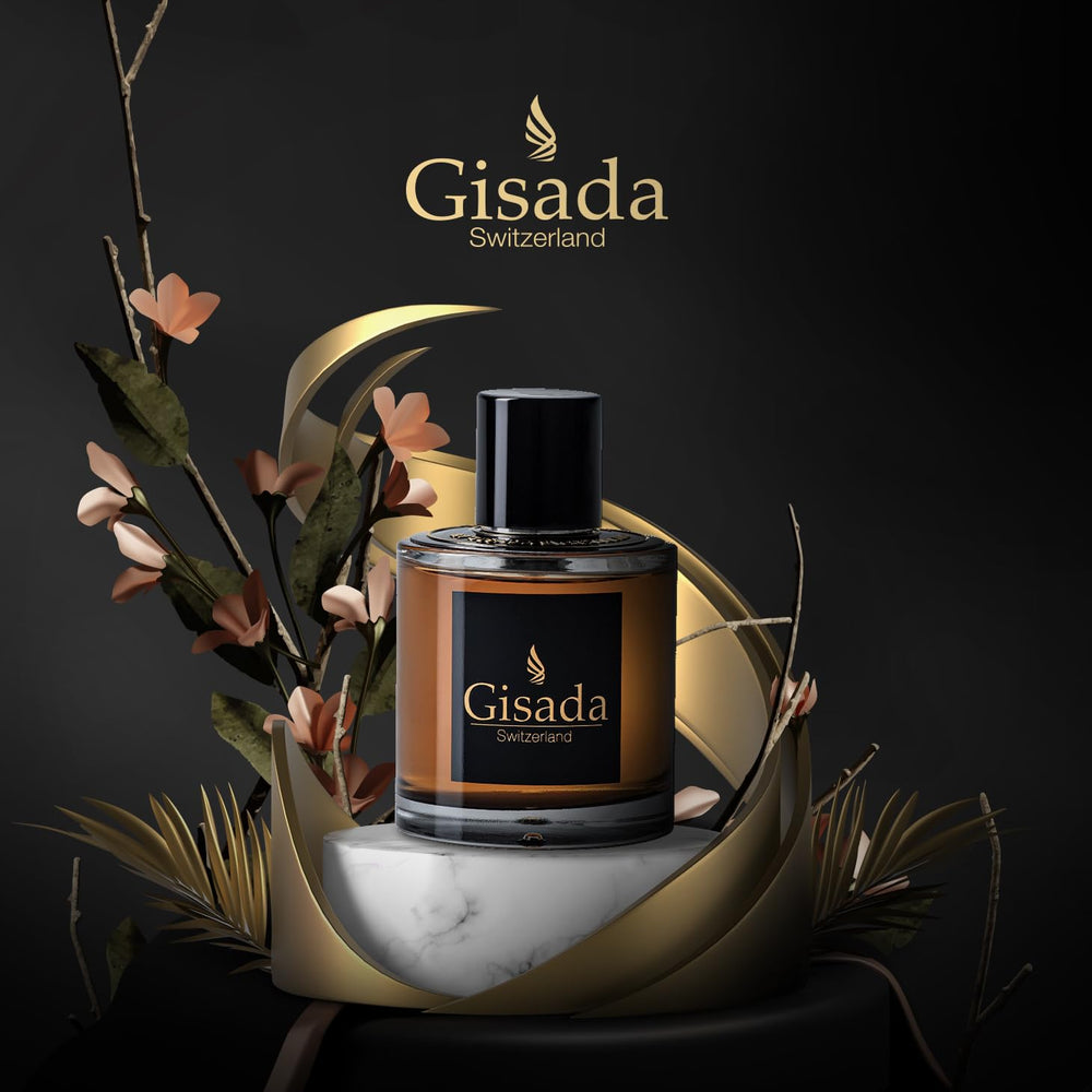 Gisada Ambassador Men base-notes close-up reveals warm woods and musk.