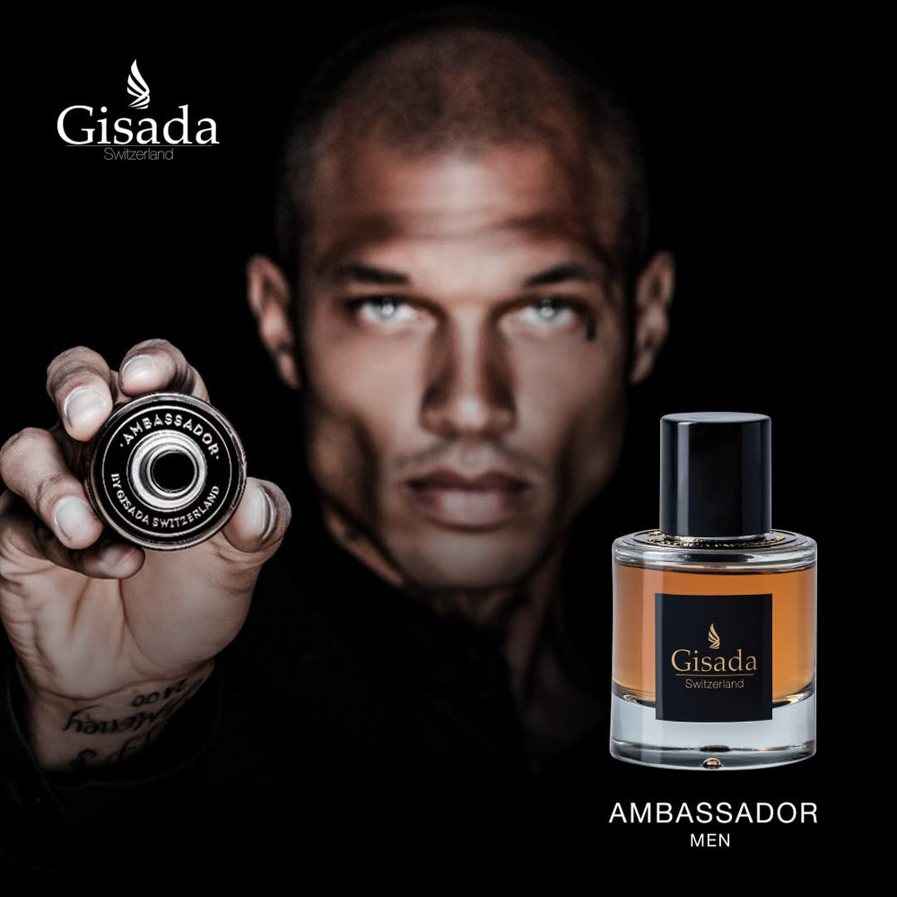 Gisada Ambassador Men bottle-cap close-up: premium craftsmanship and refined masculine appeal