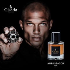 Gisada Ambassador Men packaging highlights gift-ready presentation.