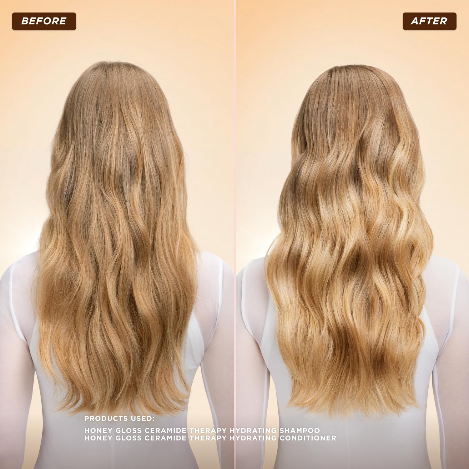 Gisou conditioner detangles and glides through hair with reduced breakage potential.