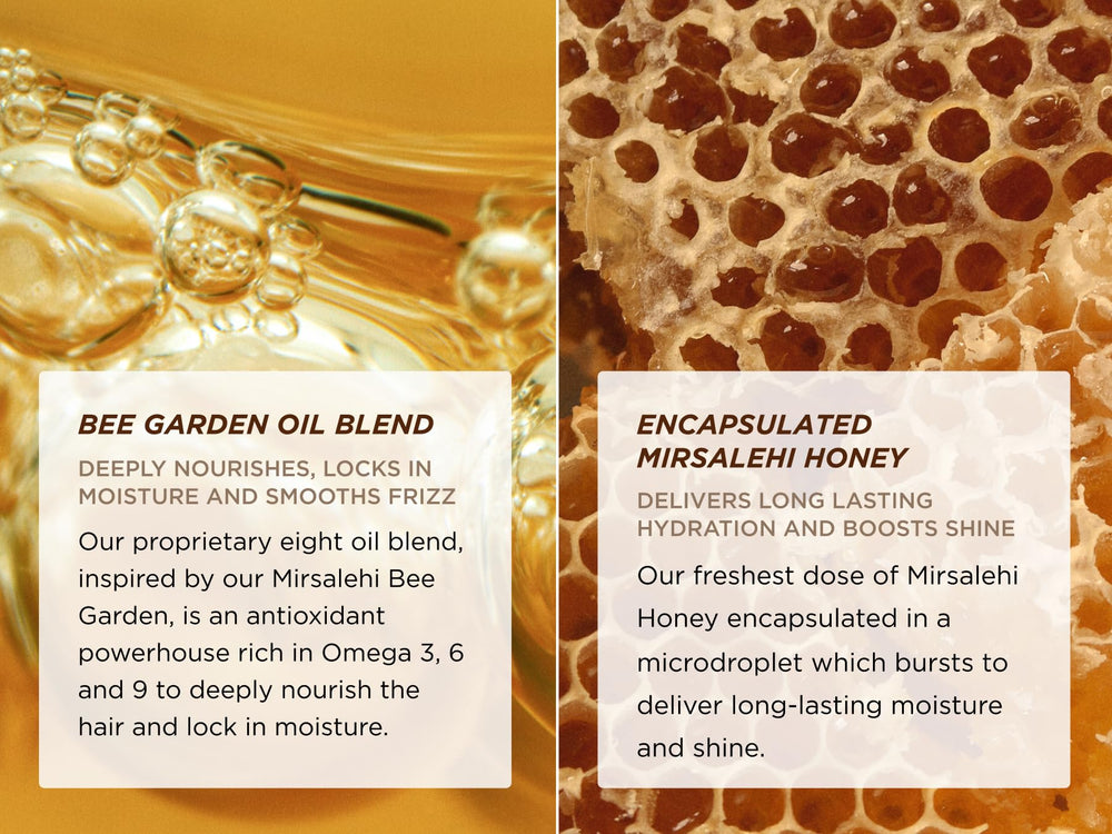 Gisou Wildflower Honey scent note on hair for aroma