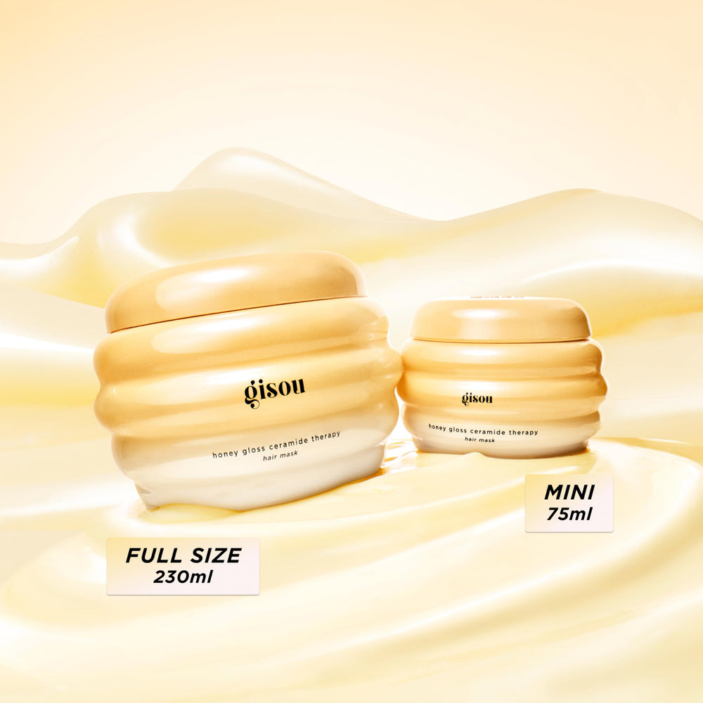 Gisou Honey Gloss packaging featuring natural-derived formula badge