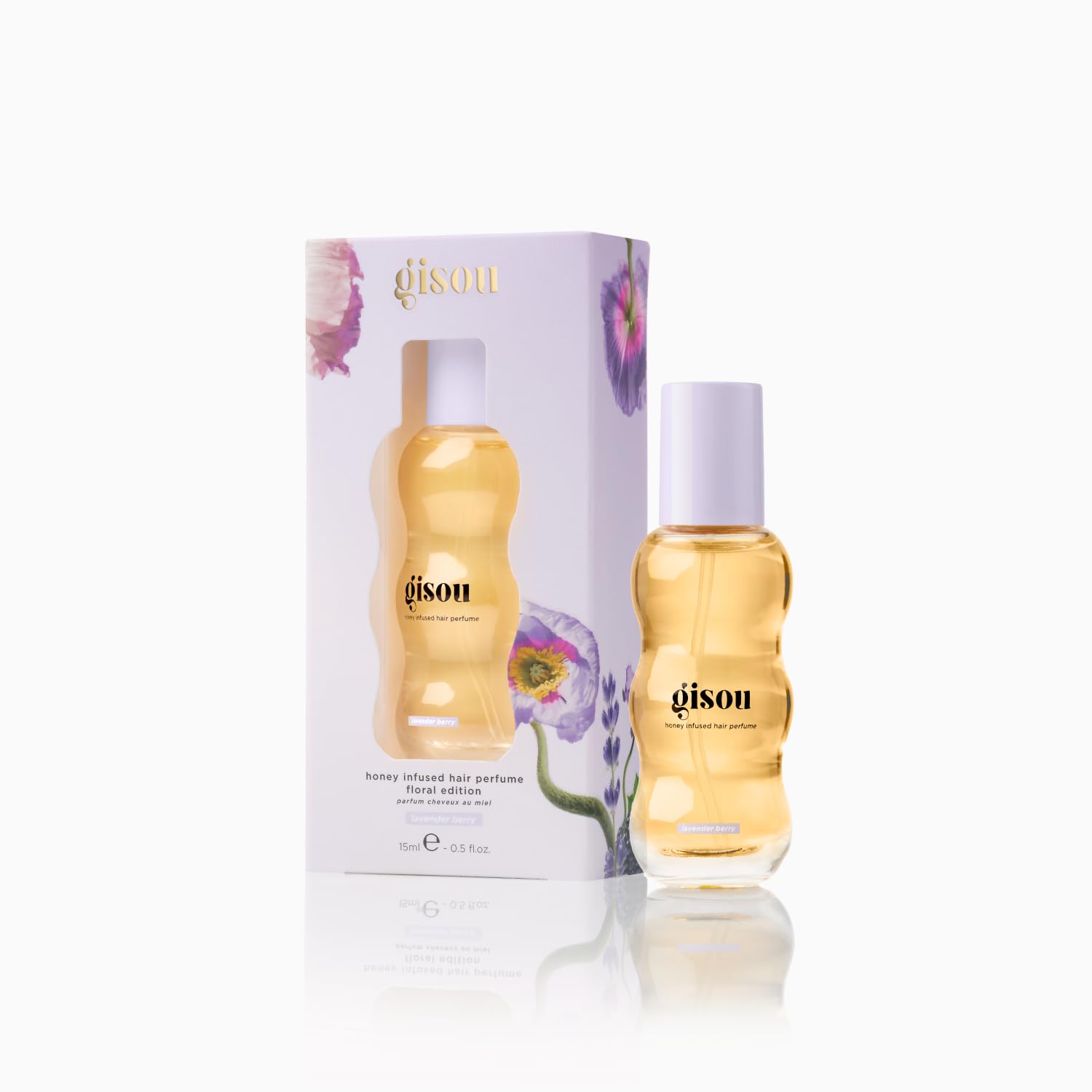 Gisou Honey Infused Hair Perfume Mini travel-size packaging for on-the-go refresh