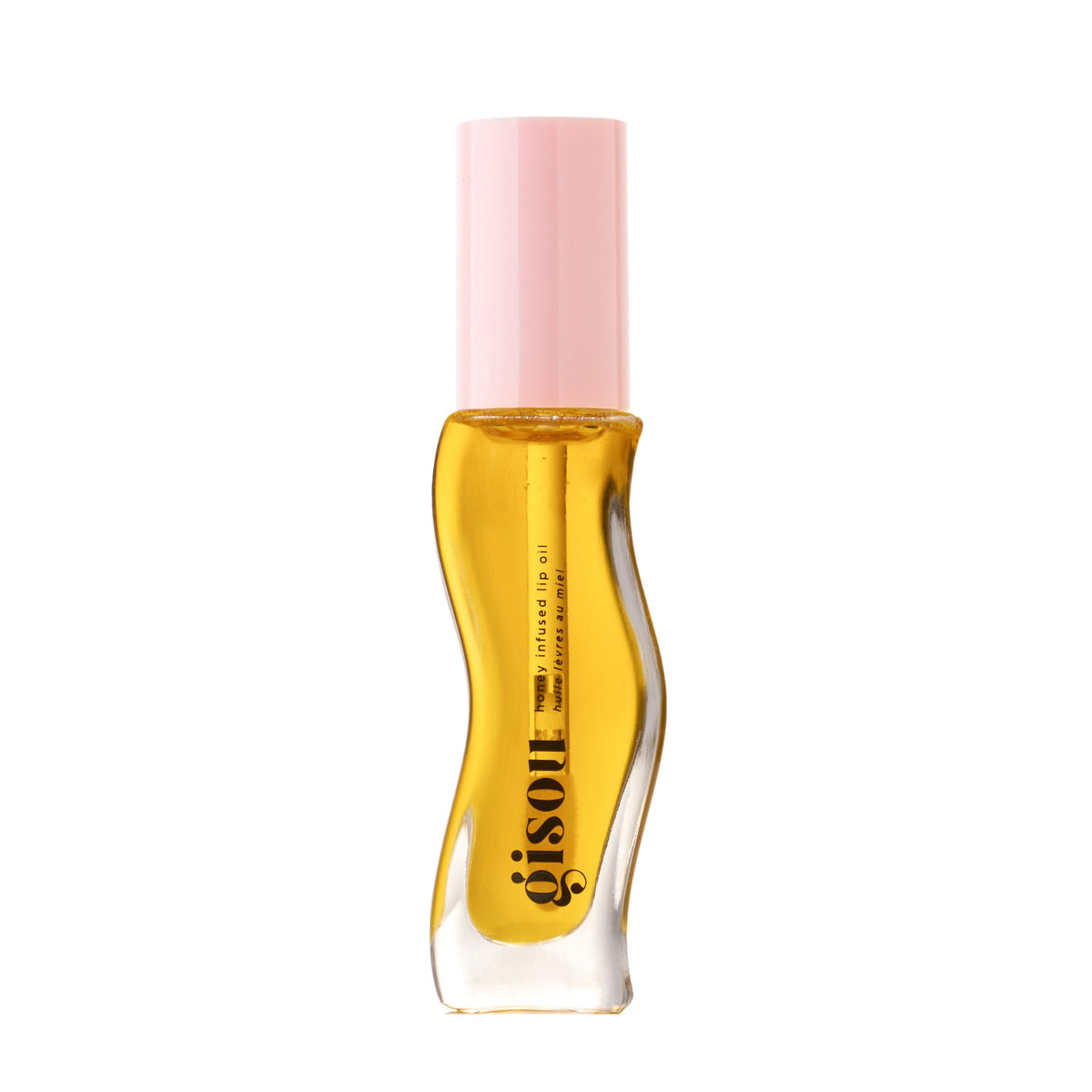 Gisou Honey Infused Lip Oil 8ml tube closeup highlighting intense hydration.