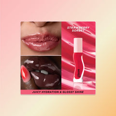 Gisou lip oil application wand enables easy, mess-free hydration and shine.
