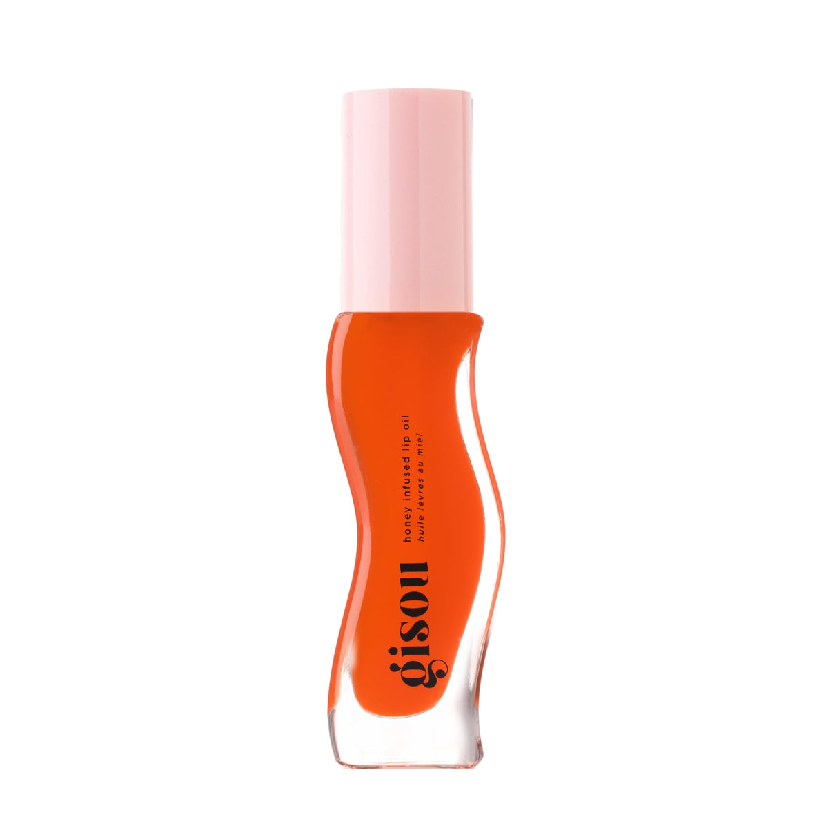 Gisou Honey Infused Lip Oil bottle showing glossy hydration
